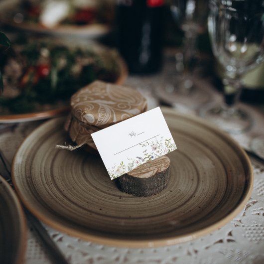 ボホ ワイルドフラワー | 結婚式 テーブル プレースカード 名刺