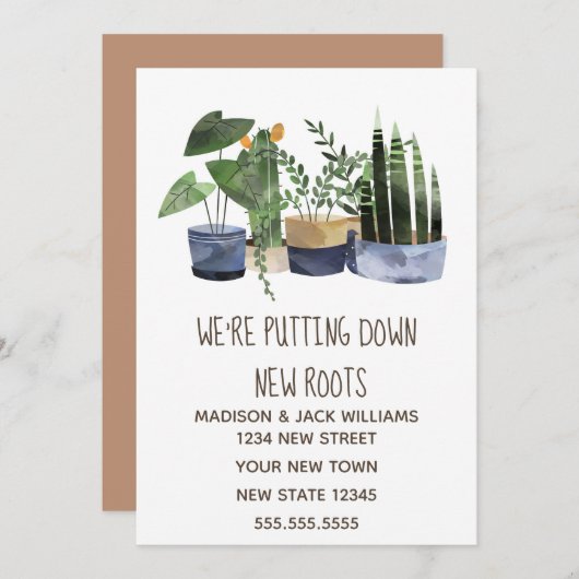 ボホ | 住所変更 | 転居のお知らせ (正面/裏面)