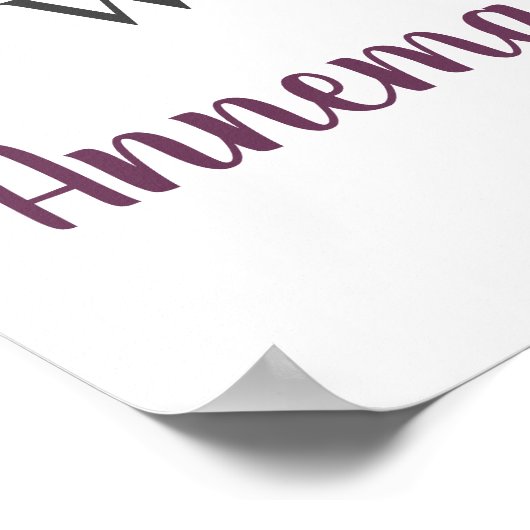 ボホ〔雄ジカの〕枝角紫プラムピンク牡丹ウェルカム ポスター (角)