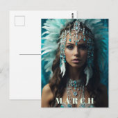 *~*ボホMARCH AQUAMARINE AP53ヘッドアドレス ポストカード (正面/裏面)