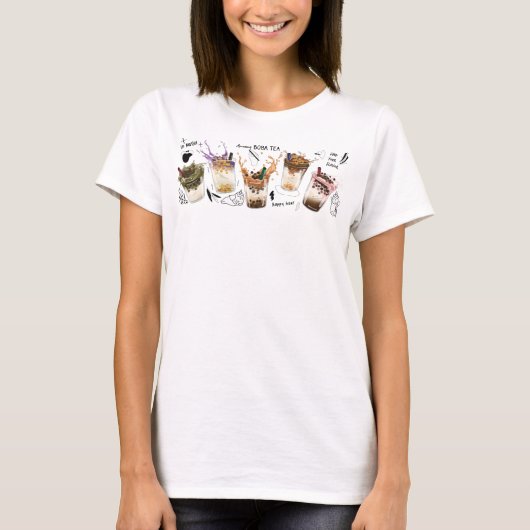 ボボティーユニコーン ハートグラフィカル Tシャツ (正面)