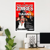 ボボピエロゾンビの攻撃 ポスター (ホームオフィス)