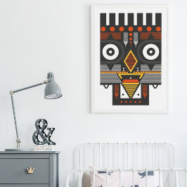 ボボボバマスク メタルプリント