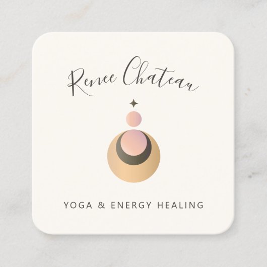 ボボモダン天月の星ビジネスカード スクエア名刺 (正面)