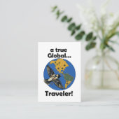 ボボリンク鳥 真の世界的旅行者 旅行 名刺 (スタンド正面)
