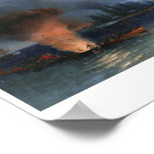 ボマルスンドの戦いイワンAivazovsky海景 ポスター (角)