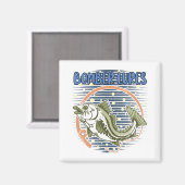 ボマールズ狩りホビーハンターパスタイム魚釣り マグネット (正面/裏面)