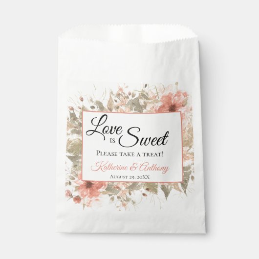 ボミニマルホフローラ結婚結婚式の引き出物バッグ フェイバーバッグ (正面)
