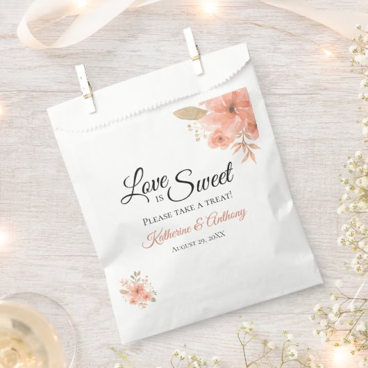 ボミニマルホフローラ結婚結婚式の引き出物バッグ フェイバーバッグ (クリップ留めされた状態)