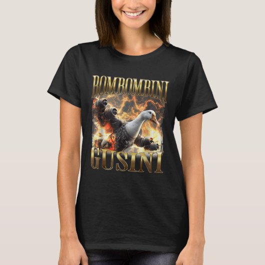 ボムおもしろいボムビニGuzzini - Brainrotイタリアンミーム Tシャツ (正面)