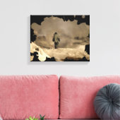 ボムスーツ歩く キャンバスプリント (インサイチュ (リビング))