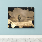 ボムスーツ歩く キャンバスプリント (インサイチュ (ウッドフロア))