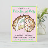 ボムベ焼いたアラスカレトロディナーパーティーデザート食品 招待状 (スタンド正面)