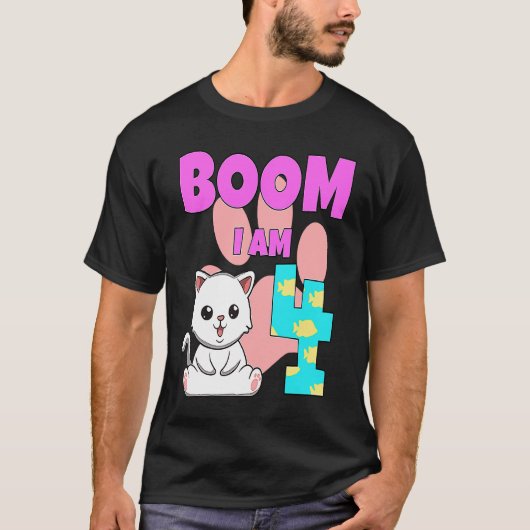 ボム 猫が大好き Tシャツ (正面)
