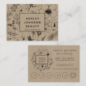 ボモダンタニカルクラフトサロンロイヤリティカード 名刺 (正面/裏面)