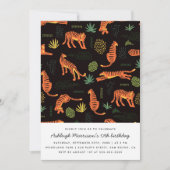 ボモダンタニカルタイガー誕生日パーティー 招待状 (正面)