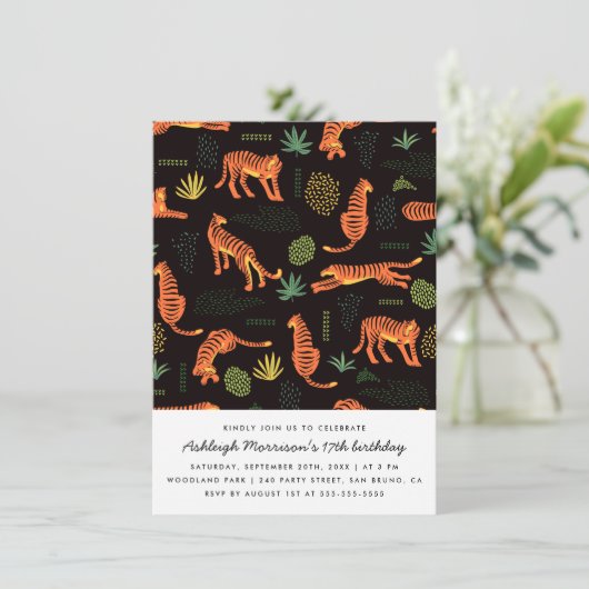 ボモダンタニカルタイガー誕生日パーティー 招待状 (スタンド正面)
