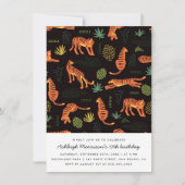 ボモダンタニカルタイガー誕生日パーティー 招待状 (正面)