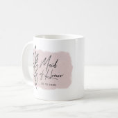 ボモダンタニカルパステルメイド・オブ・オーナー(花嫁付き添い人)マグ コーヒーマグカップ (正面左)