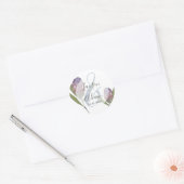 ボモダンタニカルフローラウォーター結婚カラー ラウンドシール (封筒)