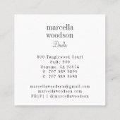 ボモダンタニカルフローラドゥラ スクエア名刺 (裏面)