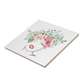 ボモダンタニカルフローラ線芸術 タイル (側面)