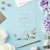 ボモダンタニカルユーカリプトゥスボホブライダルシャワー アクリル招待状 (インサイチュ (ウェディング))