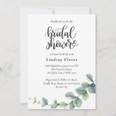 ボモダンタニカルユーカリプトゥスボホブライダルシャワー 招待状 (正面)