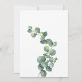 ボモダンタニカルユーカリプトゥスボホブライダルシャワー 招待状 (裏面)