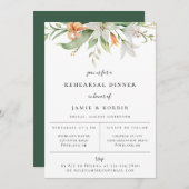 ボモダンタニカルリリーフローラリハーサルディナー 案内状 (正面/裏面)