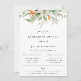 ボモダンタニカルリリーフローラリハーサルディナー 案内状