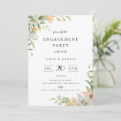 ボモダンタニカルリリーフローラ婚約パーティ 招待状 (スタンド正面)