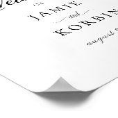 ボモダンタニカルリリーフローラ結婚の歓迎 ポスター (角)