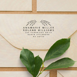 ボモダンタニカル姓差出人住所 セルフインキングスタンプ