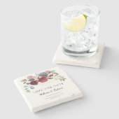 ボモダンタニカル開花フローラ保存日 ストーンコースター (横)