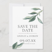 ボモダンタニ葉ックセーブ・ザ・デート案内 招待状 (正面)