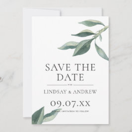 ボモダンタニ葉ックセーブ・ザ・デート案内 招待状