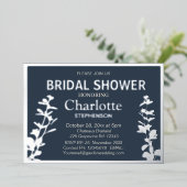 ボモダンタニ葉ックブライダルシャワー 箔招待状 (立ち正面)