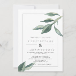 ボモダンタニ葉ック結婚式招待状 招待状