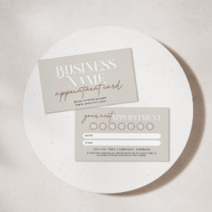 ボモダンホアポイントメントリマインダーカード 予約カード