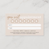 ボモダンホアポイントメントリマインダーカード 予約カード (裏面)