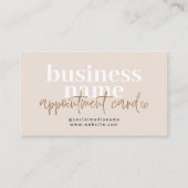 ボモダンホアポイントメントリマインダーカード 予約カード (正面)