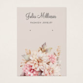 ボモダンホエレガントフローライヤリング表示カード (正面)