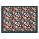 ボモダンホカラフル野花と蝶 テーブルクロス (正面(横))