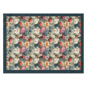 ボモダンホカラフル野花と蝶 テーブルクロス (正面(横))