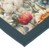 ボモダンホカラフル野花と蝶 テーブルクロス (アングル)