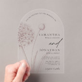 ボモダンホグミニマルリー結婚ズ アクリル招待状 (インサイチュ (ポータブル))