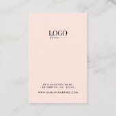 ボモダンホトレンディー女性イヤリングディスプレイ 名刺 (裏面)