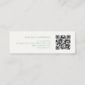 ボモダンホフローラカラフルQR スキニー名刺 (裏面)