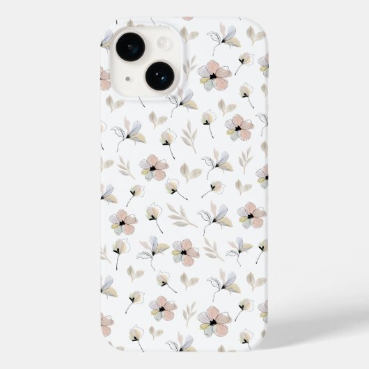 ボモダンホフローラデザインiPhoneケース Case-Mate iPhoneケース (裏面)